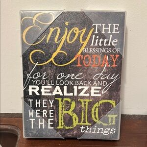 Inspirational Wall Art with Colorful Text